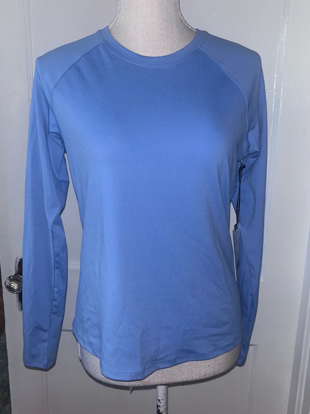 Light Blue Long Sleeve Athletic Top by RBX size small NWT